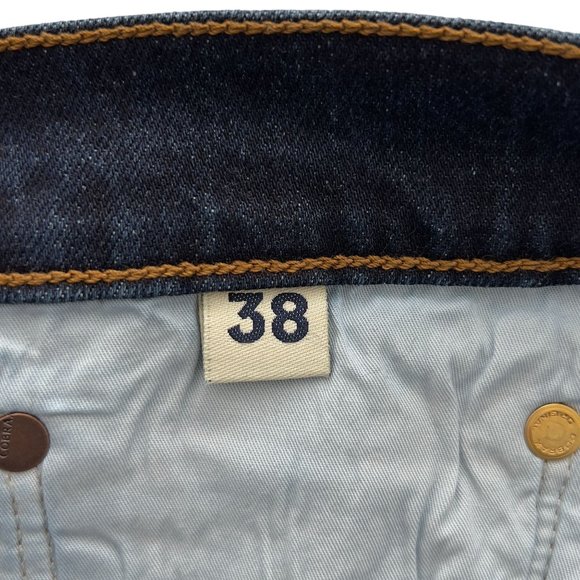 NEW C.O.F. STUDIO Mens M1 Slim True Worn Wash Blue Jeans Size 38 NWT 0042 - Picture 8 of 14